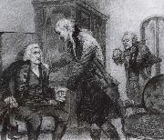 Mozart and Salieri Listening to a Blind Violinist Mikhail Vrubel